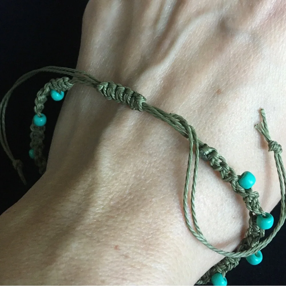 Turquoise Color Blue and Green Turtle Bracelet